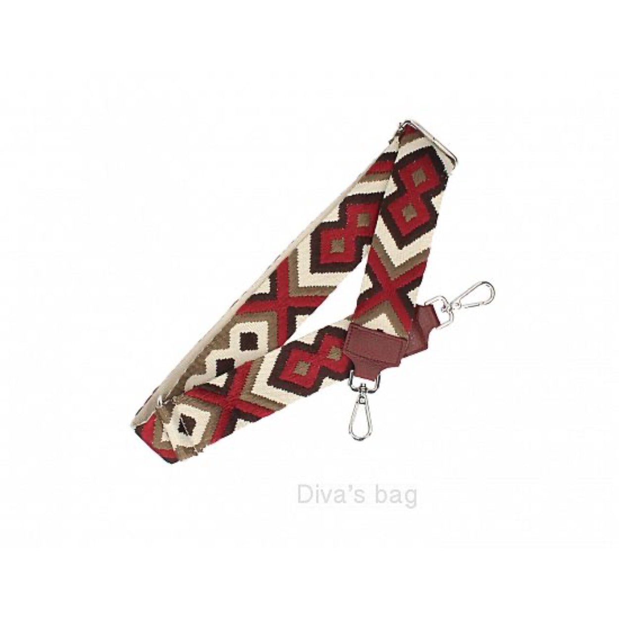 Modische riem welke je aan de tas kunt bevestigen.