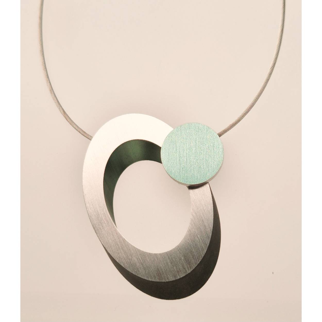 aluminium collier groen