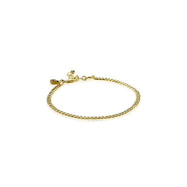 Zilveren collier geelgoud verguld. Schakel: Gourmet. Lengte: 60cm