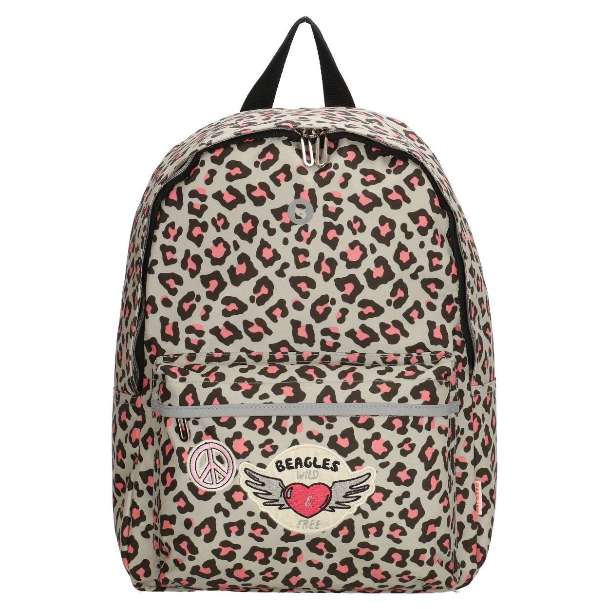 Met deze kleurrijke Beagles kindertas stuur je je kind met een hippe tas naar school toe. Met het label dat achter op de tas zit zorg je ervoor dat een kind met dezelfde tas niet de verkeerde tas meeneemt. Doordat er in het middenvak 2 vakken kan je de broodtrommel en de schriften mooi gescheiden houden van elkaar. Naast de 2 verschillende vakken is er ook ruimte voor een drinkbeker in de tas. hier is een speciaal vakje voor gemaakt aan de binnenkant van de kindertas. Met de verstelbare en opgevulde schouderband zal het draagcomfort voor het kind optimaal zijn. de reflecterende band zorgt voor extra veiligheid wanneer het donkerder begint te worden buiten.

