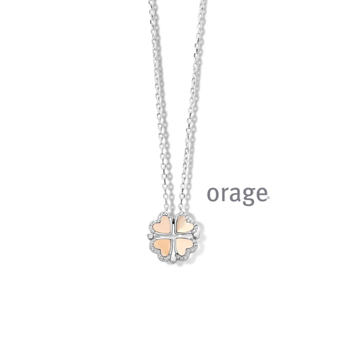 Orage Collier zilver - AT282