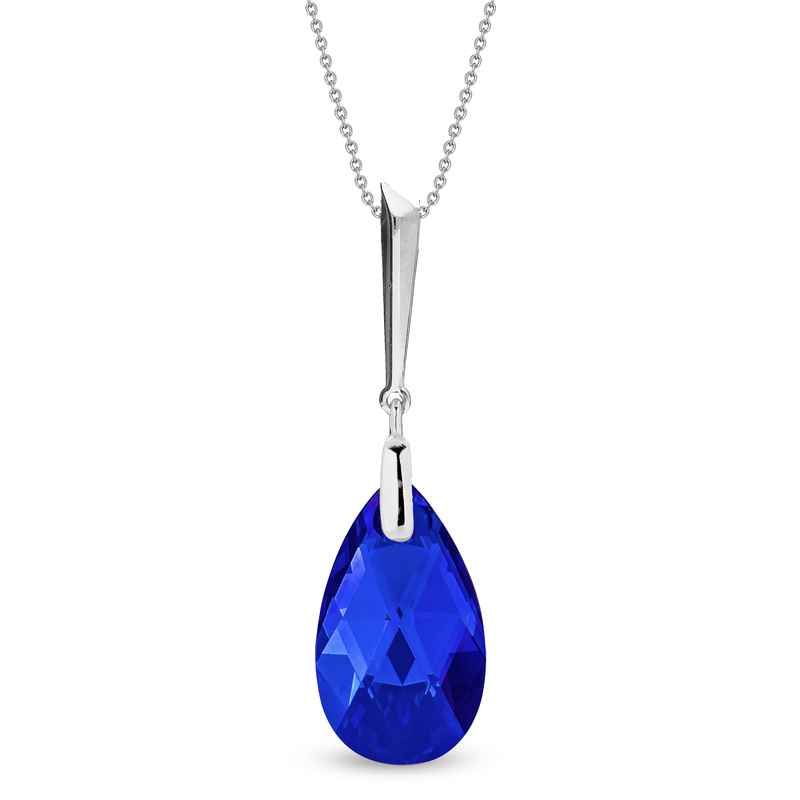 Spark LACRIMA Ketting Majestic Blue Swarovski.
Dit collier is gemaakt van echt zilver van het merk Spark Jewelry