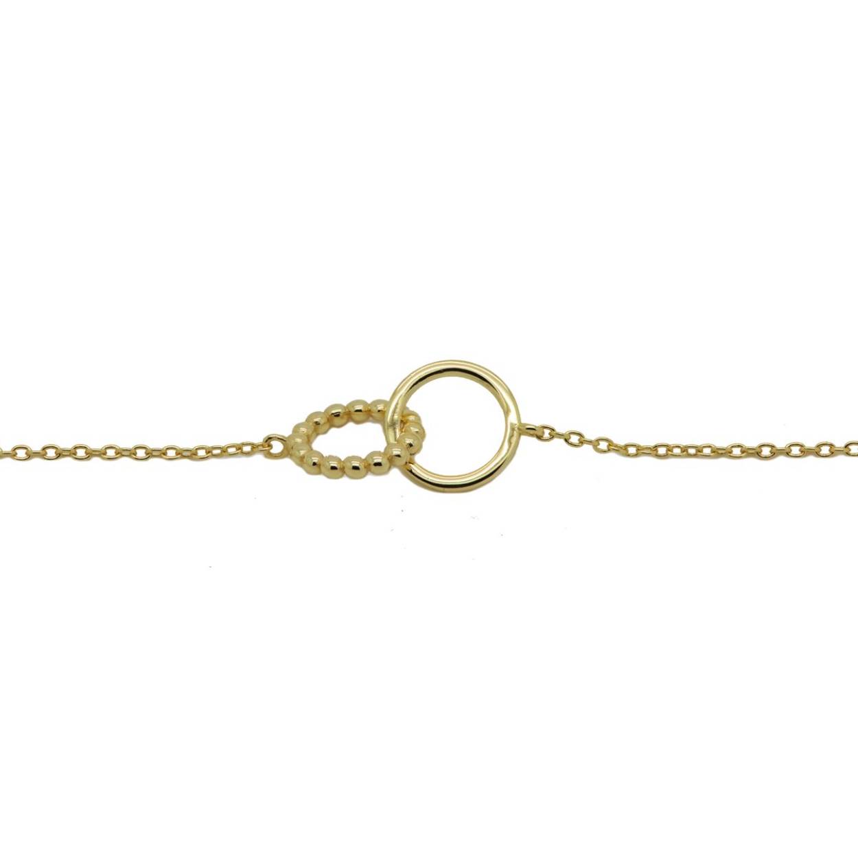 94157GP Karma armband | Zilver verguld