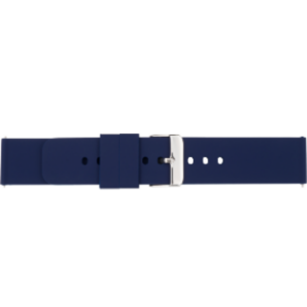 horlogeband 892 blauw silicone met quick release sluiting 22mm