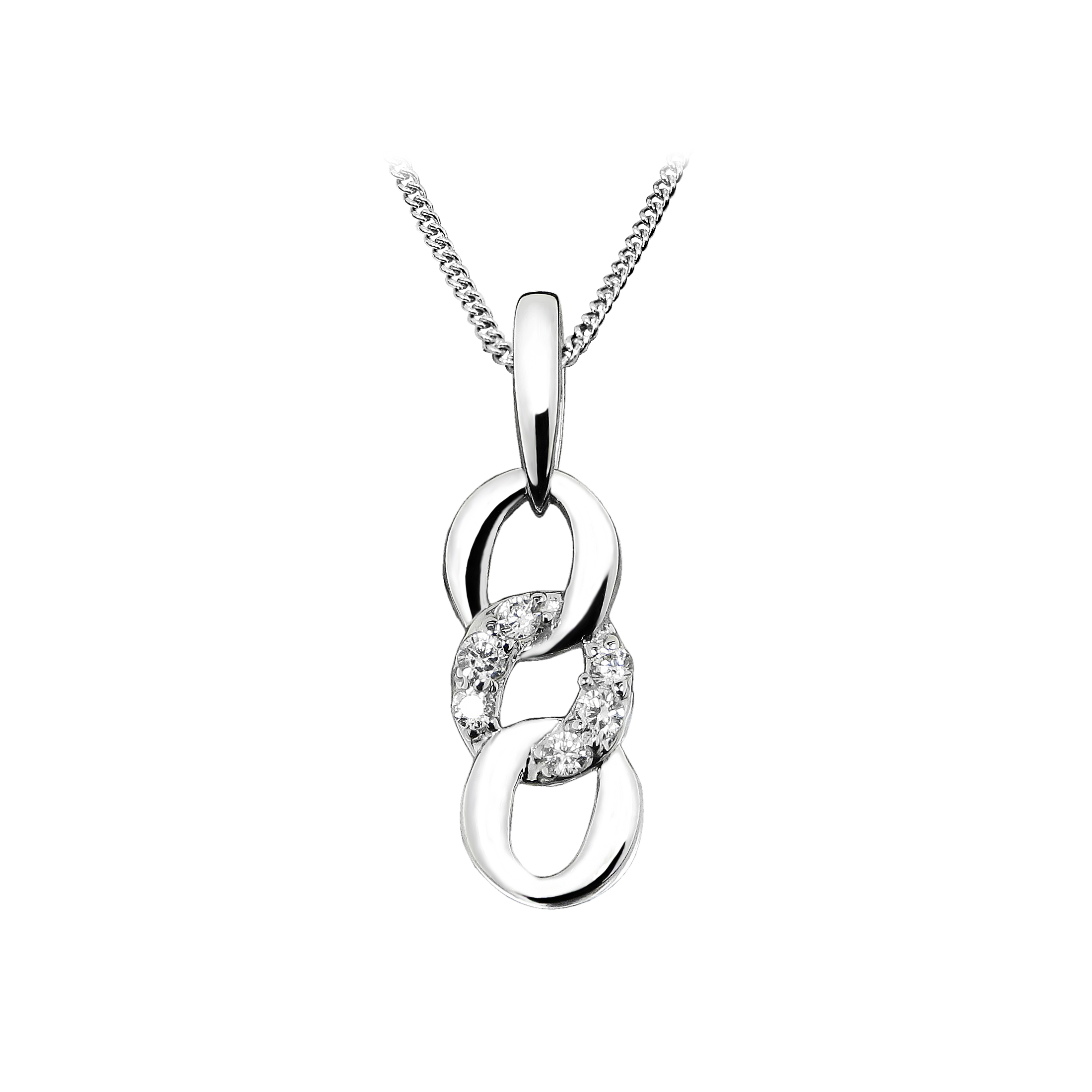 Deze 925 zilveren hanger is werkelijk schitterend. De hanger heeft een fantasierijke en sierlijke uitstraling. De briljant geslepen zirkonia stenen zorgen voor de nodige schittering. Dit sieraad is onderdeel van een onwijs leuk setje van een ring, hanger en oorsieraden.

Set productnummers:
Ring: R005
Hanger: H005
Oorsieraad: O005

Note: het kettinkje hoort niet bij de hanger, deze is enkel gebruikt voor de foto.