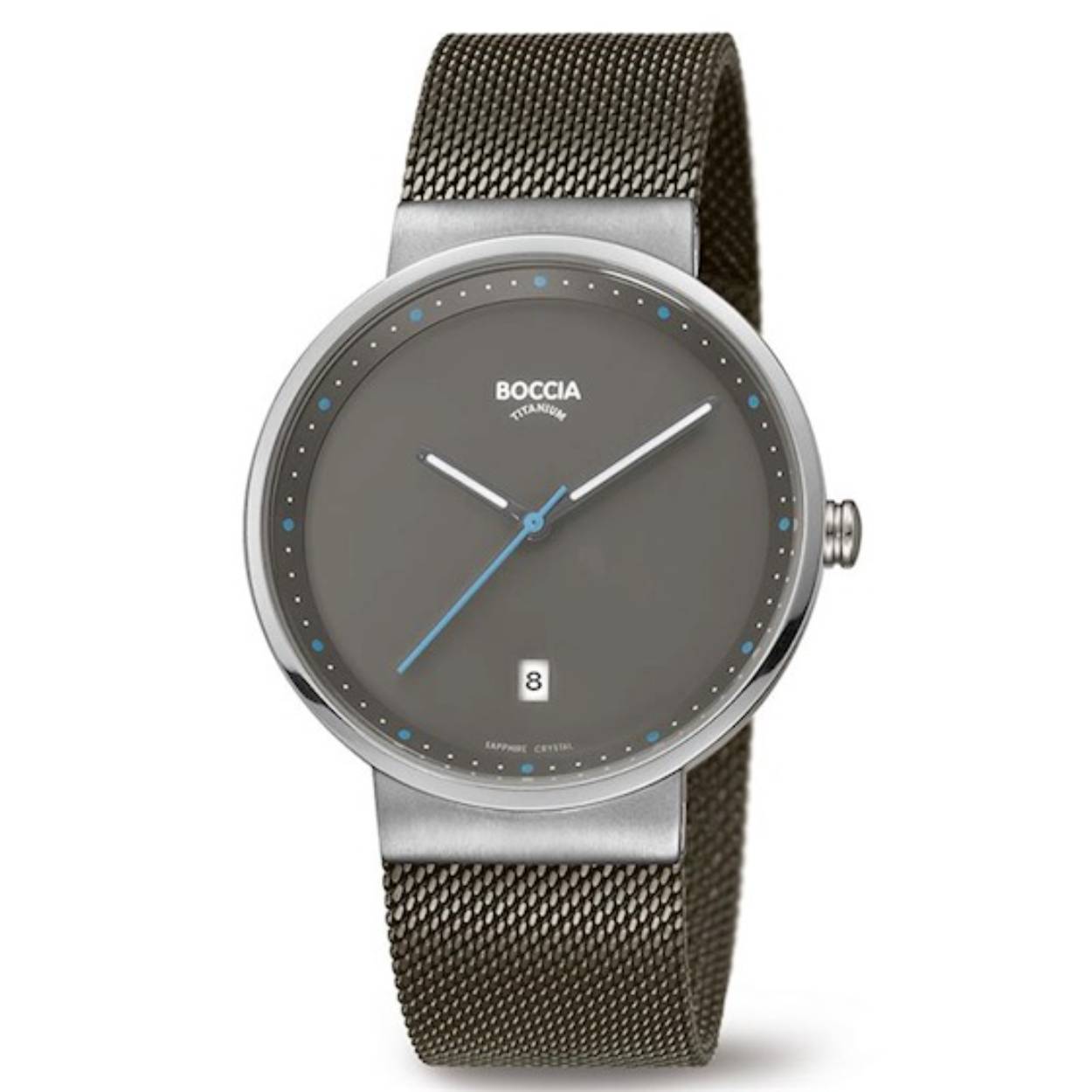 Boccia Quartz BOC-3615-01 Heren -  38mm