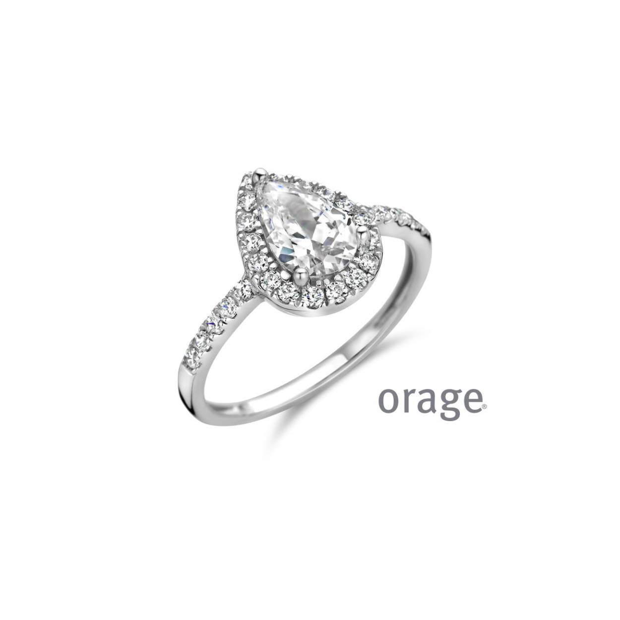 Orage zilveren ring