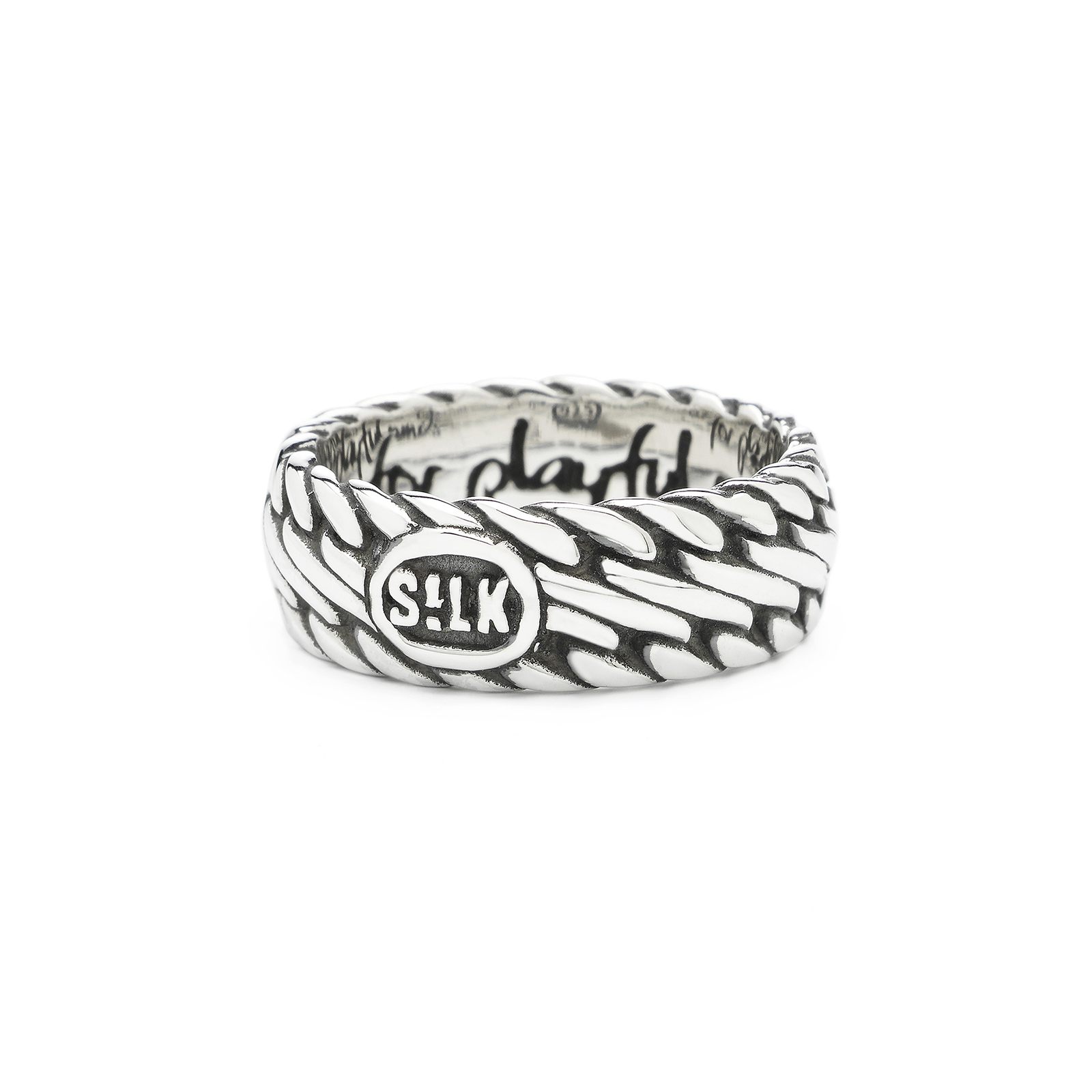Zilveren Silk ring model 161 maat 19