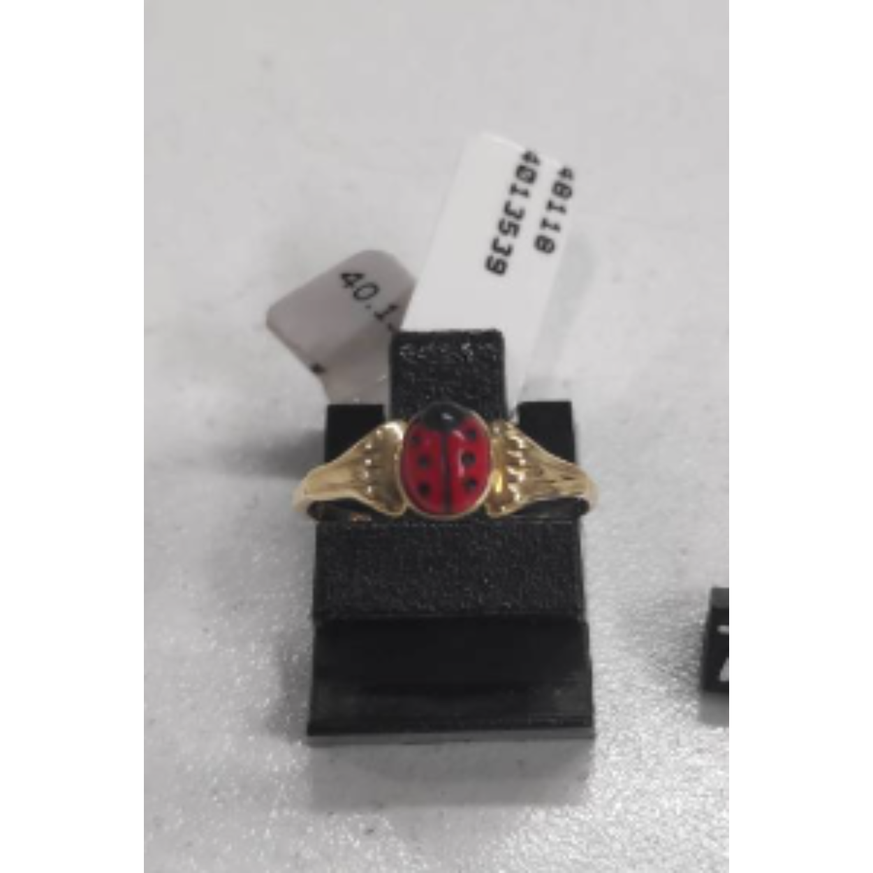 Gouden kinder ring lieveheersbeestje KA4013539