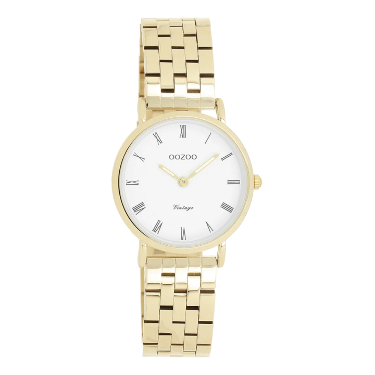 Oozoo Vintage horloge met witte wijzerplaat 