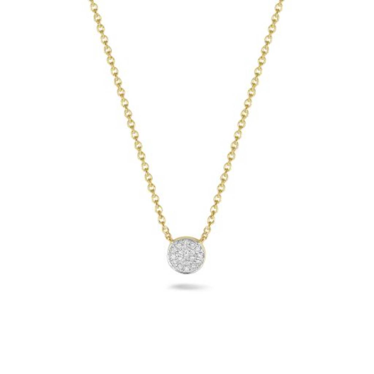 CULET COLLIER GEEL GOUD 18KT DIAMANT GCJ0563
