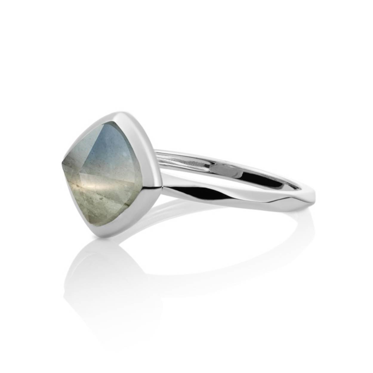 ring Silver Labradorite Edge maat 54