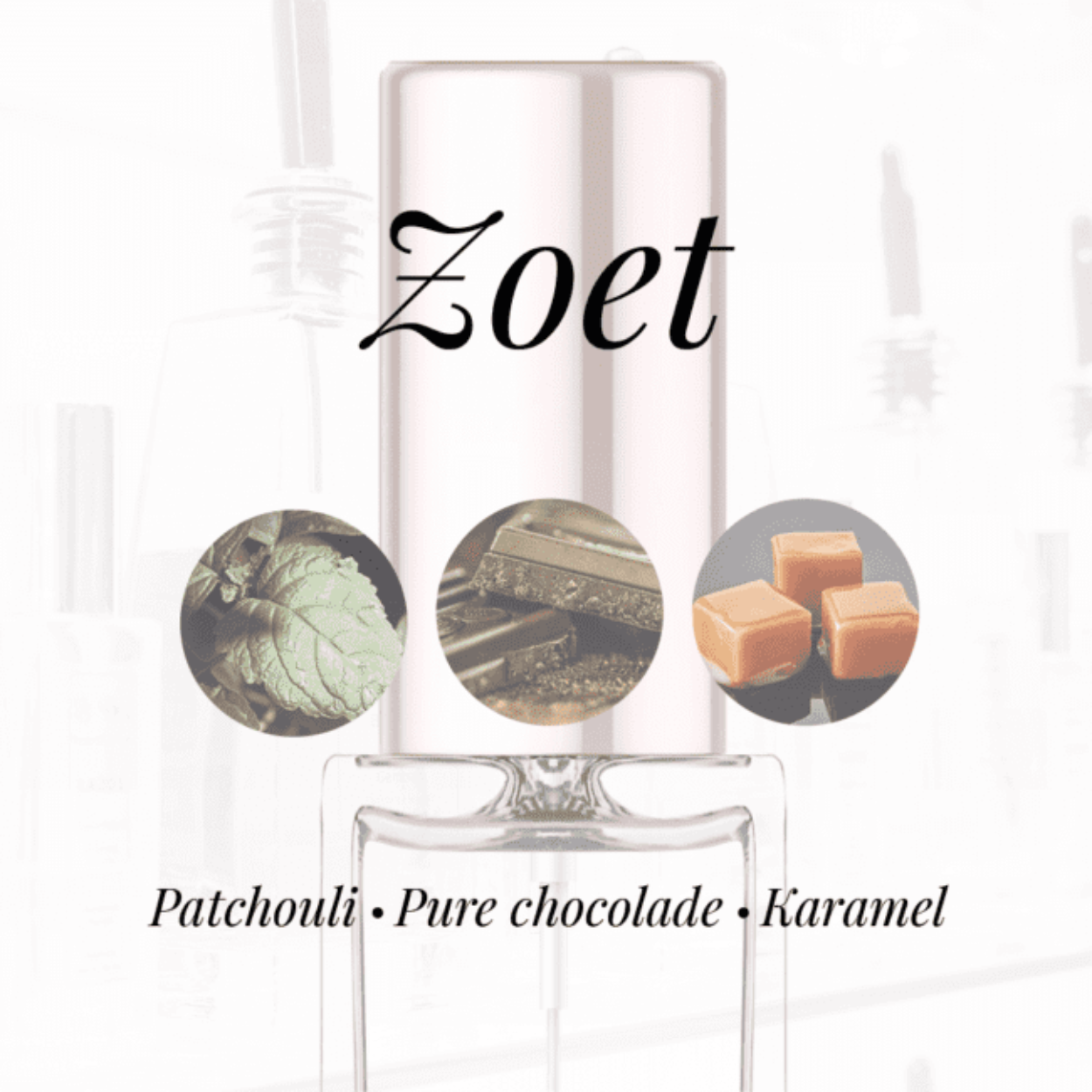 Eigenschappen
Geur: Zoet
Waarneembare geuren: Karamel, Patchouli, Pure chocolade
Sillage: Enorm
Seizoen: Herfst/Winter
Eigenschap: Uniek
Stijl: Stoer
Geurgroep: Oriëntaals Vanille
Hoofdakkoorden: et, Patchouli, Karamel, Fruitig, Cacao, Warm kruidig
Top noten: Meloen, Kokosnoot, Mandarijn, Kassieboom, Jasmijn, Bergamot en Suikerspin
Midden noten: Honing, Abrikoos, Bramen, Pruim, Orchidee, Perzik, Jasmijn, Lelietje-van-dalen, Rode bessen en Roos
Basis noten: Tonkaboon, Amber, Patchouli, Muskus, Vanille, Pure chocolade en Karamel