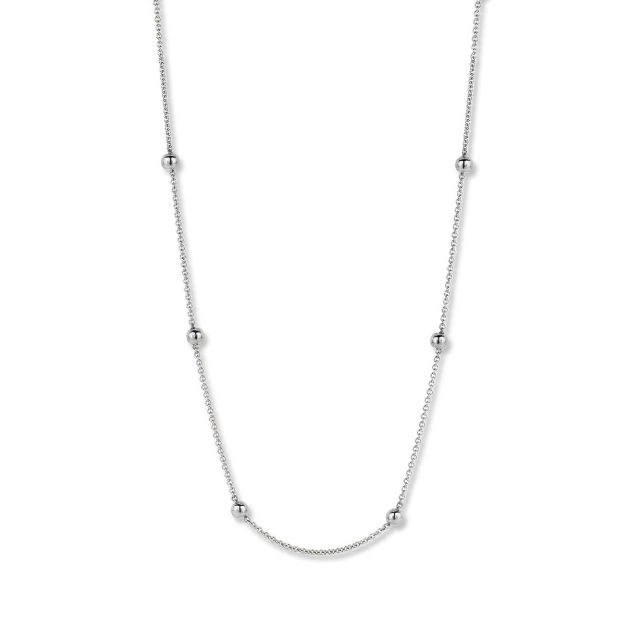 Naiomy Gold ketting wit goud 18k 42cm