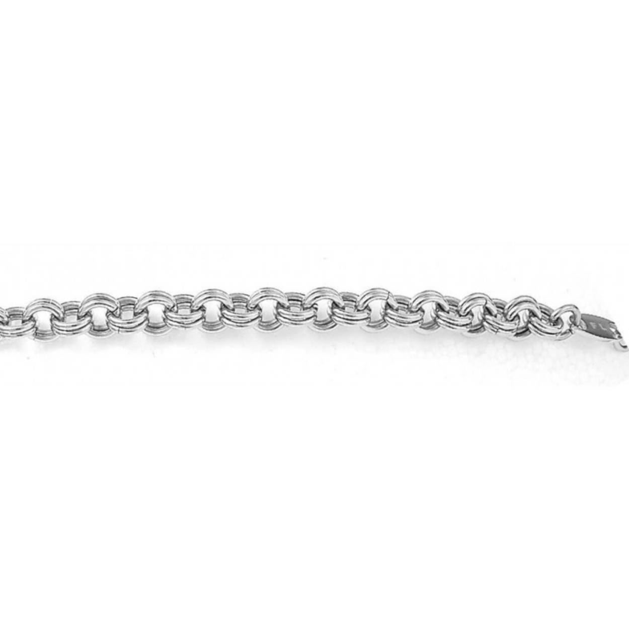 Stalen heren collier 45 cm +5ch