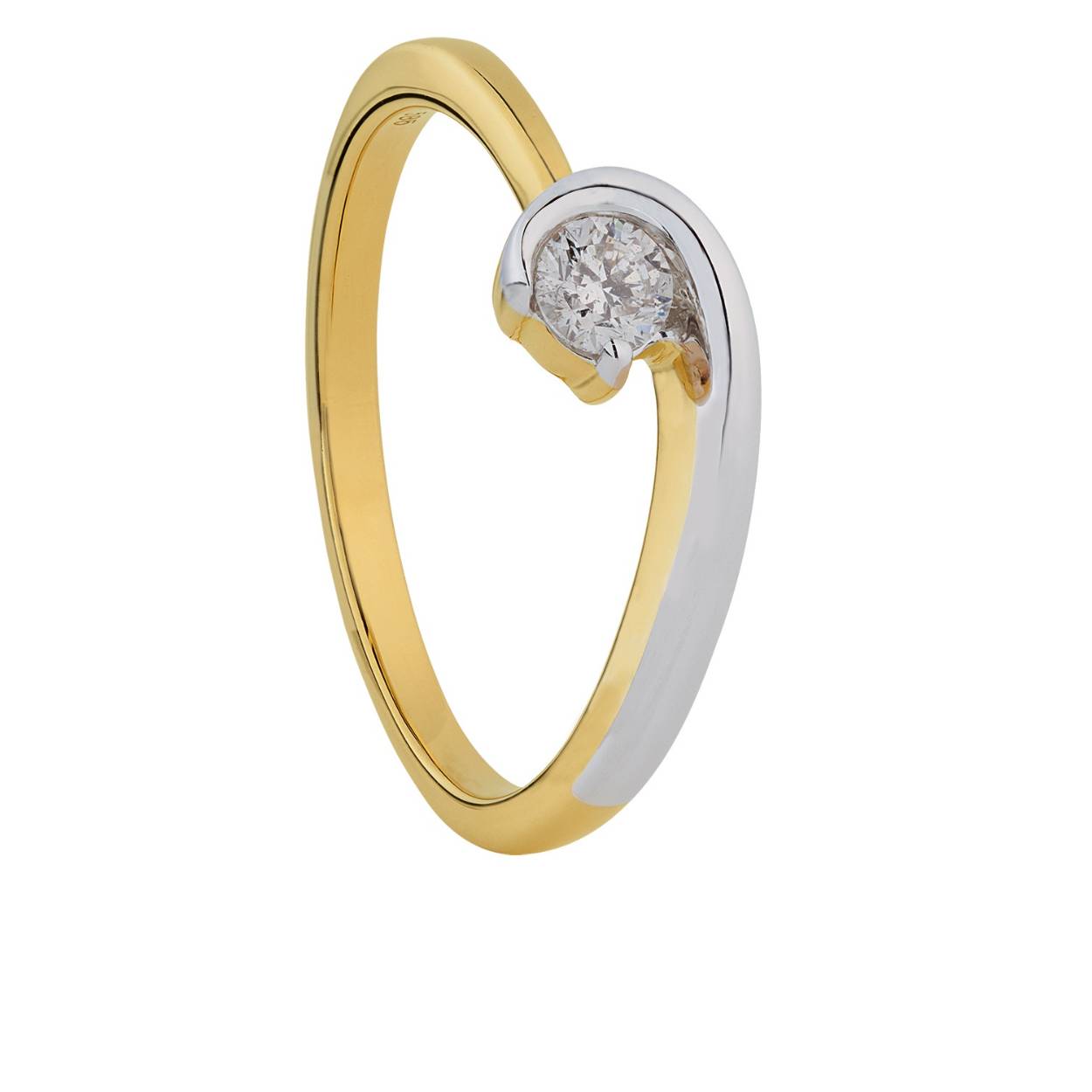 Solitair ring 0.20ct TW-VS2BI