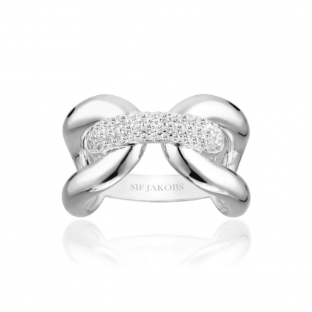 Sif Jakobs zilveren Capri Tre Link Ring met zirkonia´s SJ-R62016-CZ-SS-56
verkrijgbaar in diverse andere maten
