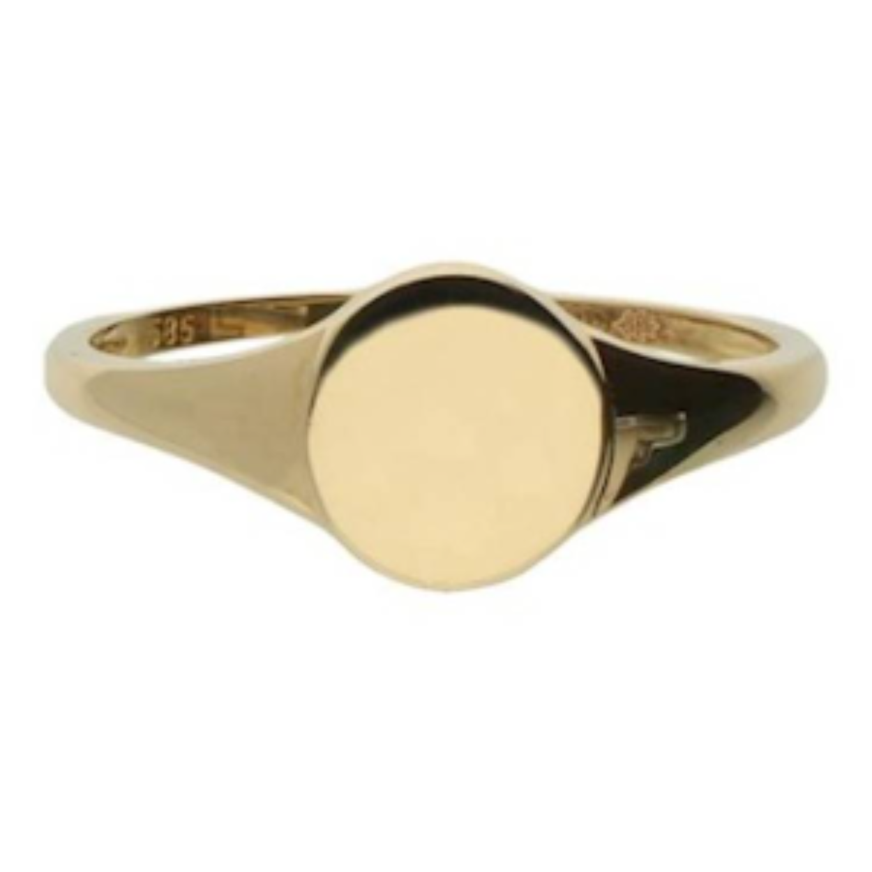 14krt Gouden Zegelring Ovaal 