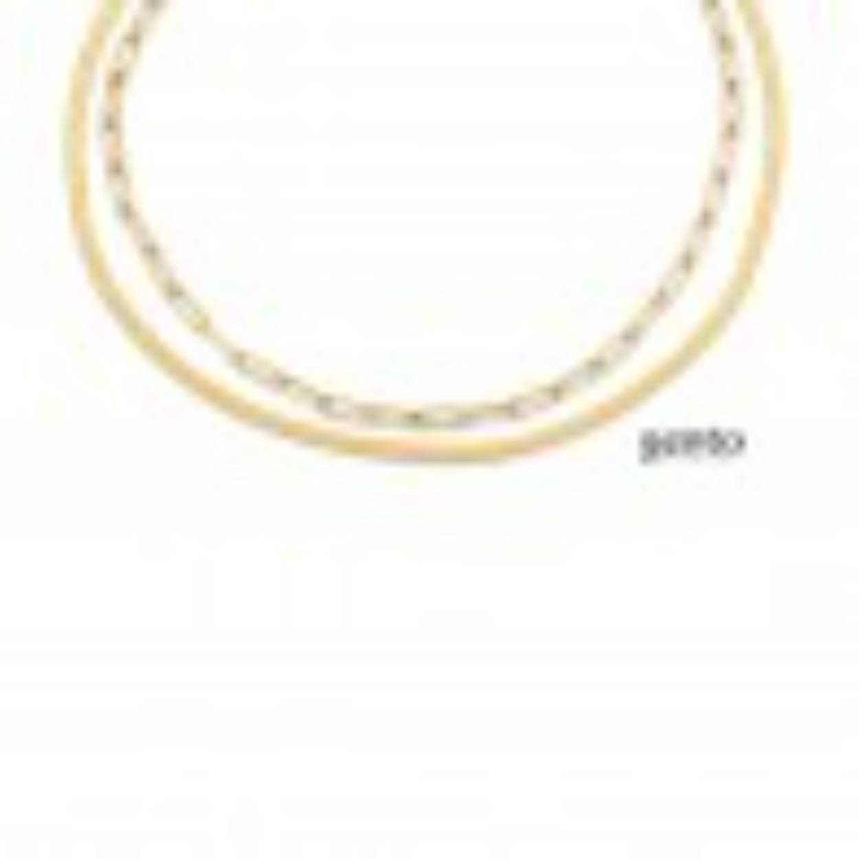 collier in verguld edelstaal 45/50cm