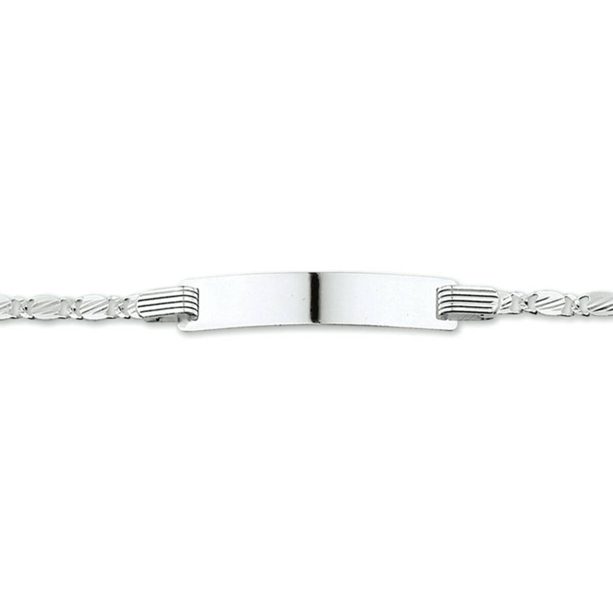 1015809 Zilver graveer armband 
