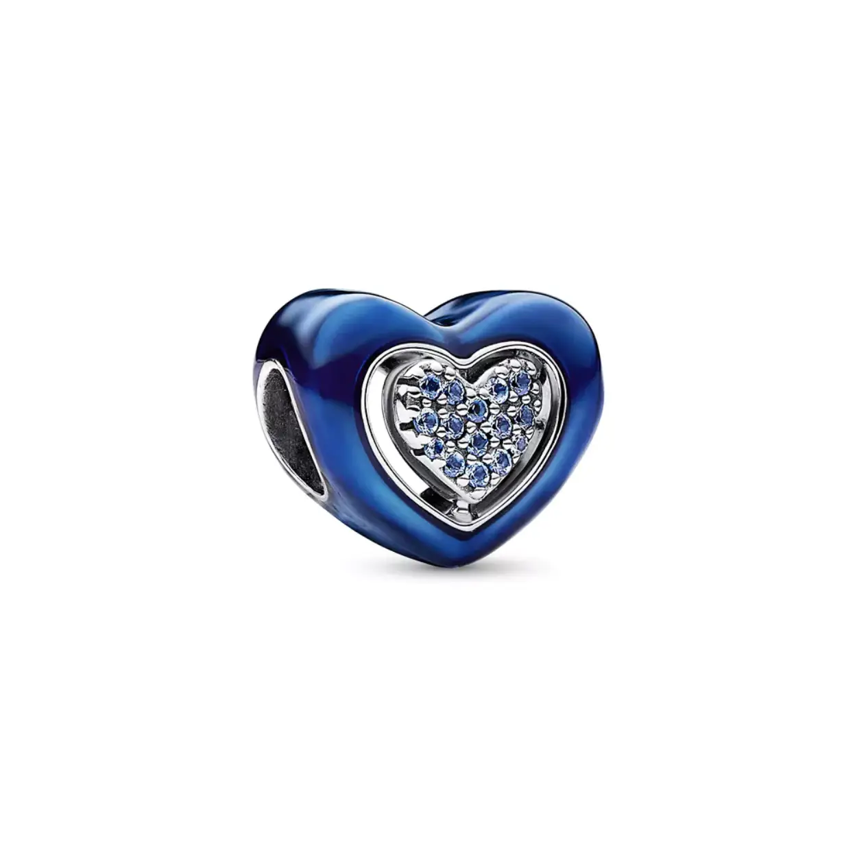 pandora bedel blauw hart