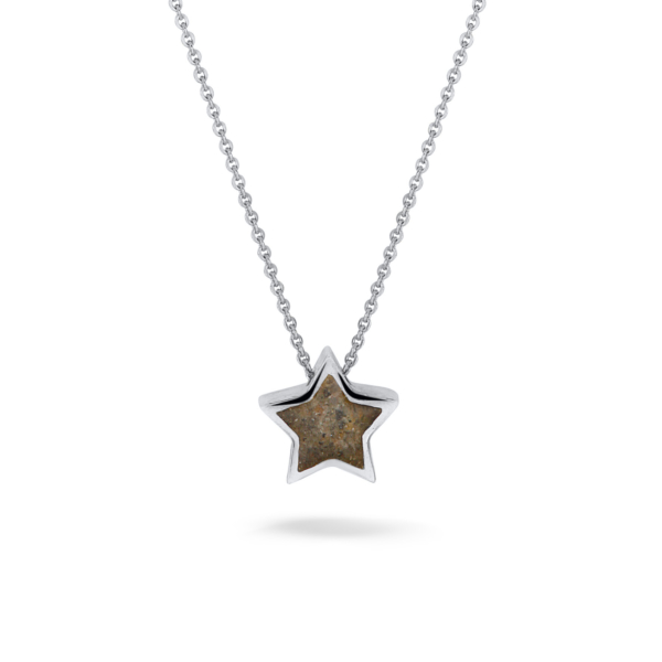 zilveren See You collier, 'mini star' 42-45cm