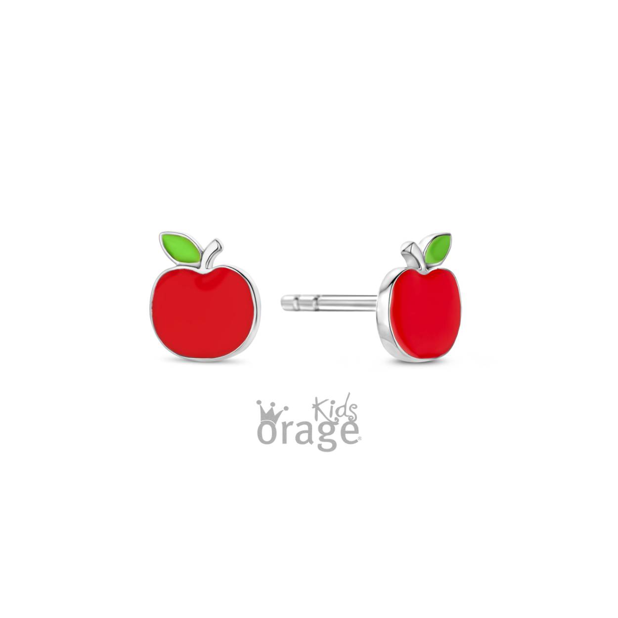 Zilveren oorstekers 'appeltjes' van het merk Orage kids
Ook verkrijgbaar als oorhangers, zie foto's