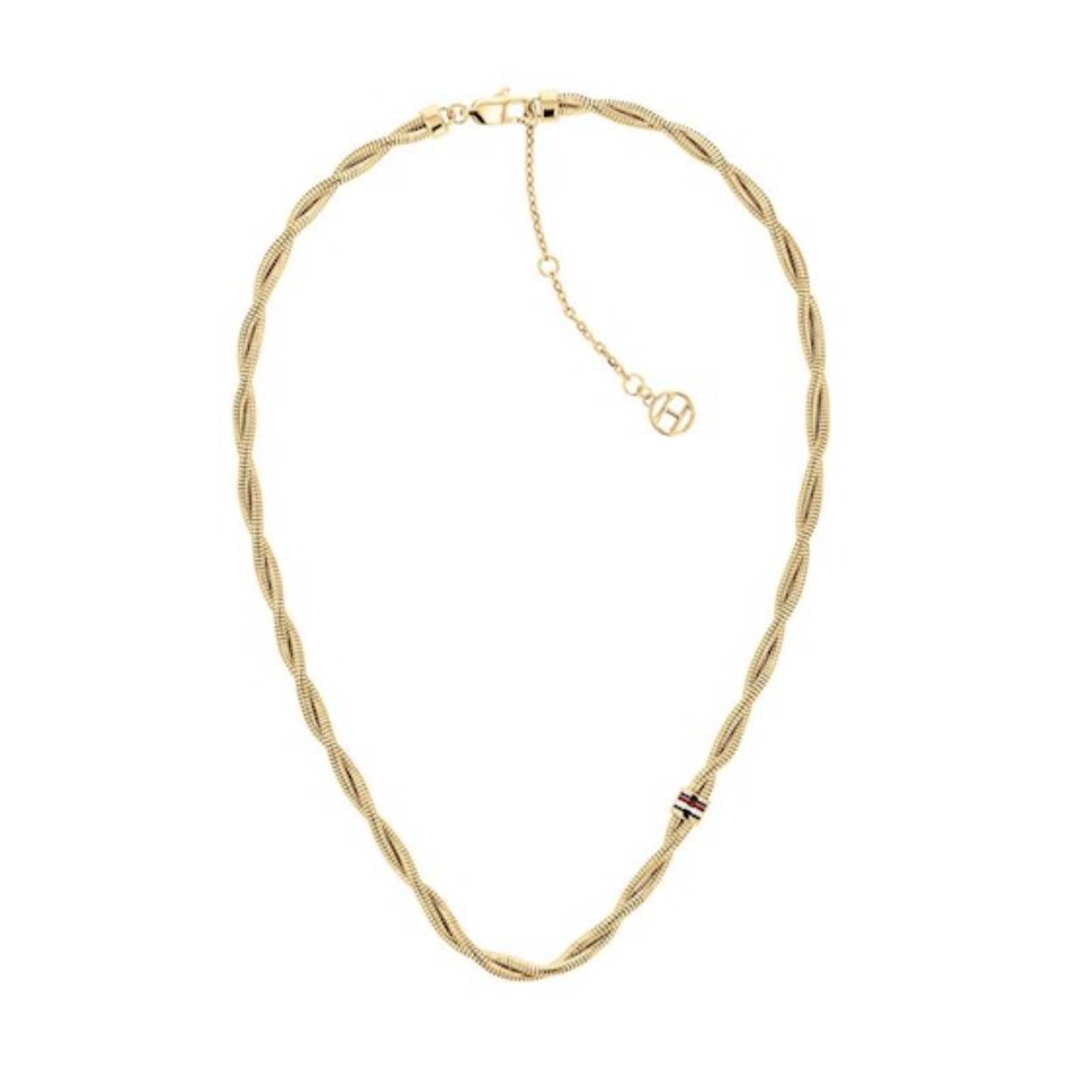 Edelstalen goldplated necklace 
Gedraaide snake ketting goldplated 45 cm lang 
