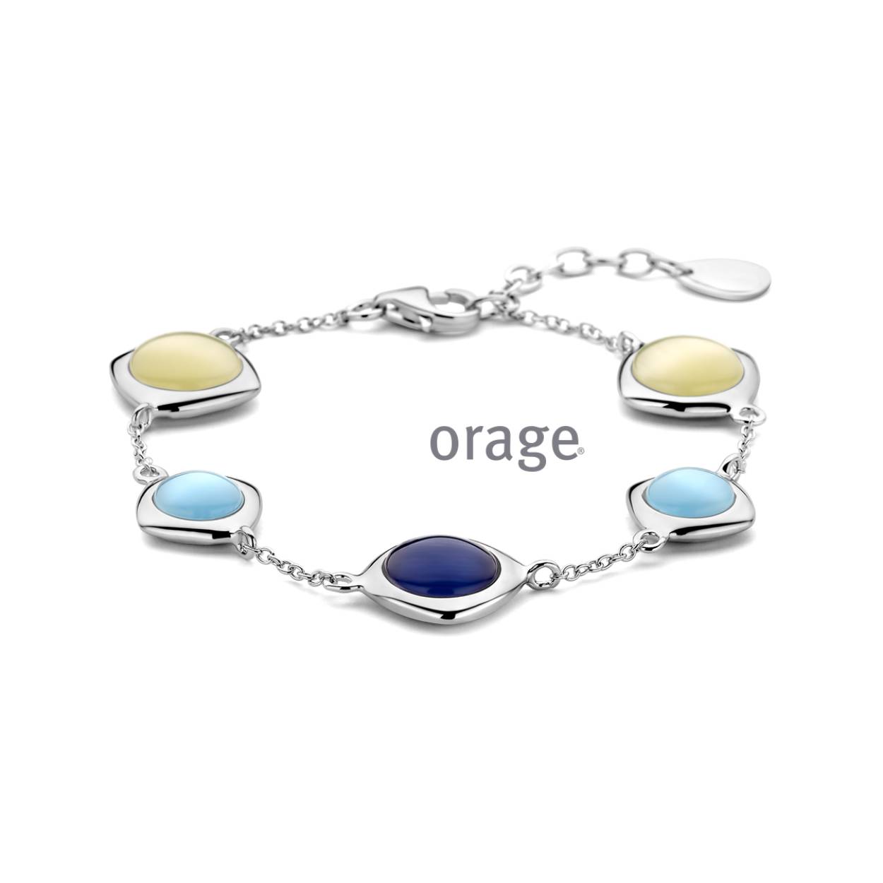 Orage Armband Zilver cateye