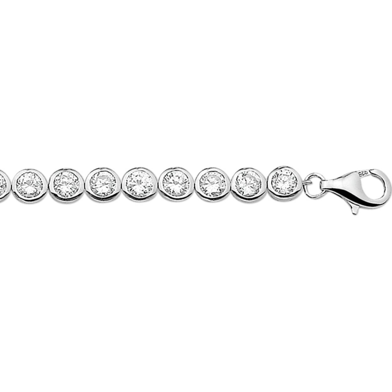 19 cm Zilver Zirkonia 3 mm