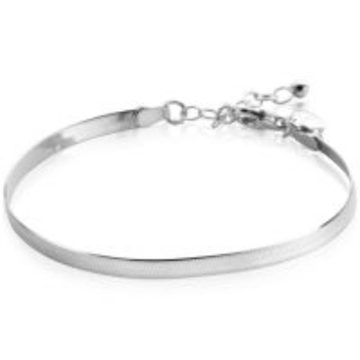 Zinzi zilveren armband platte gourmette