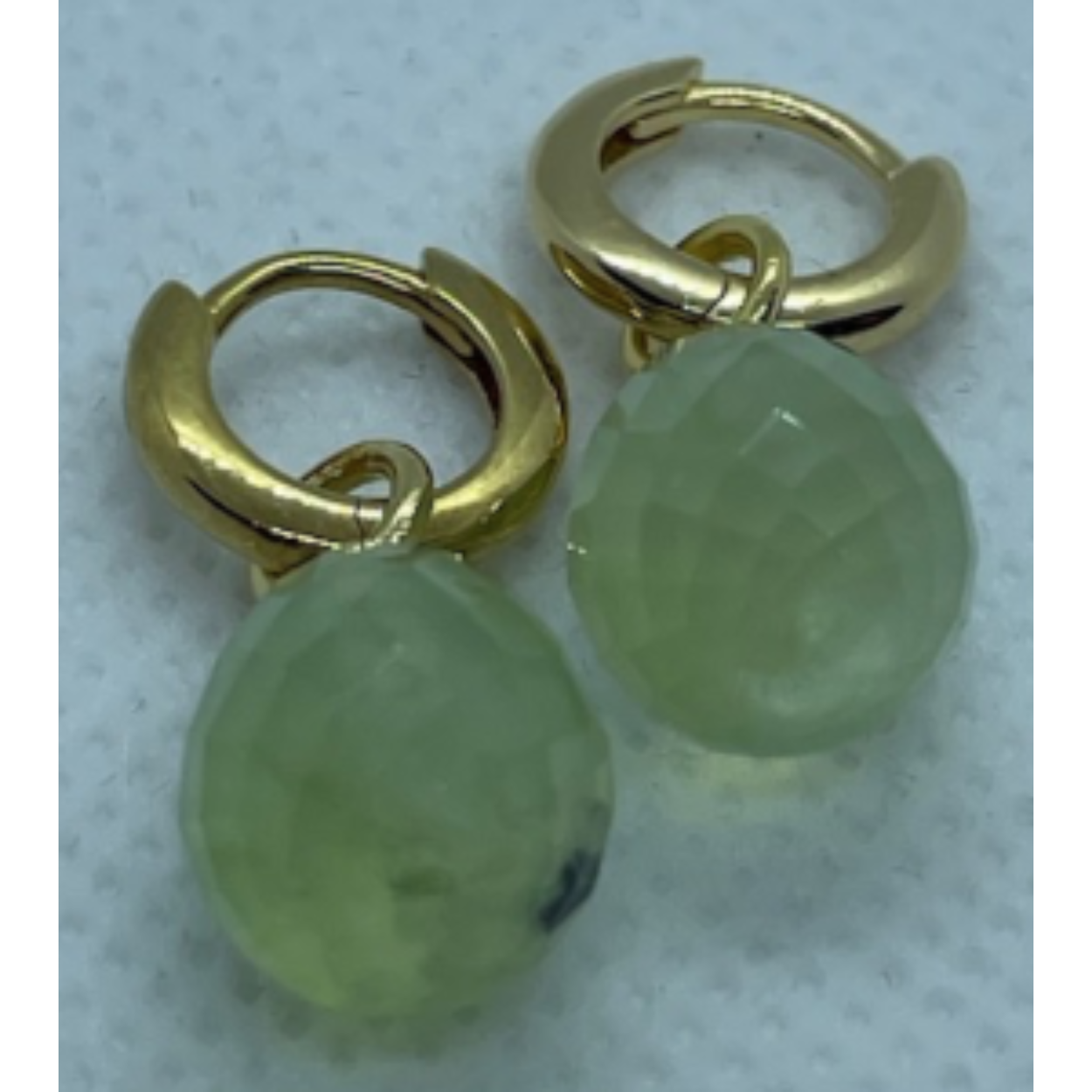 mini oorring prehnit