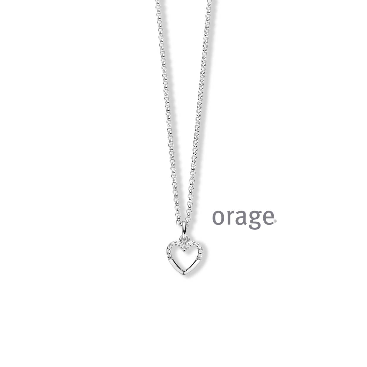 Orage Collier zilver - AT210