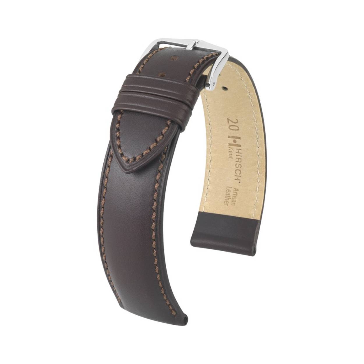 HIRSCH KENT L BROWN CALF 20/18MM