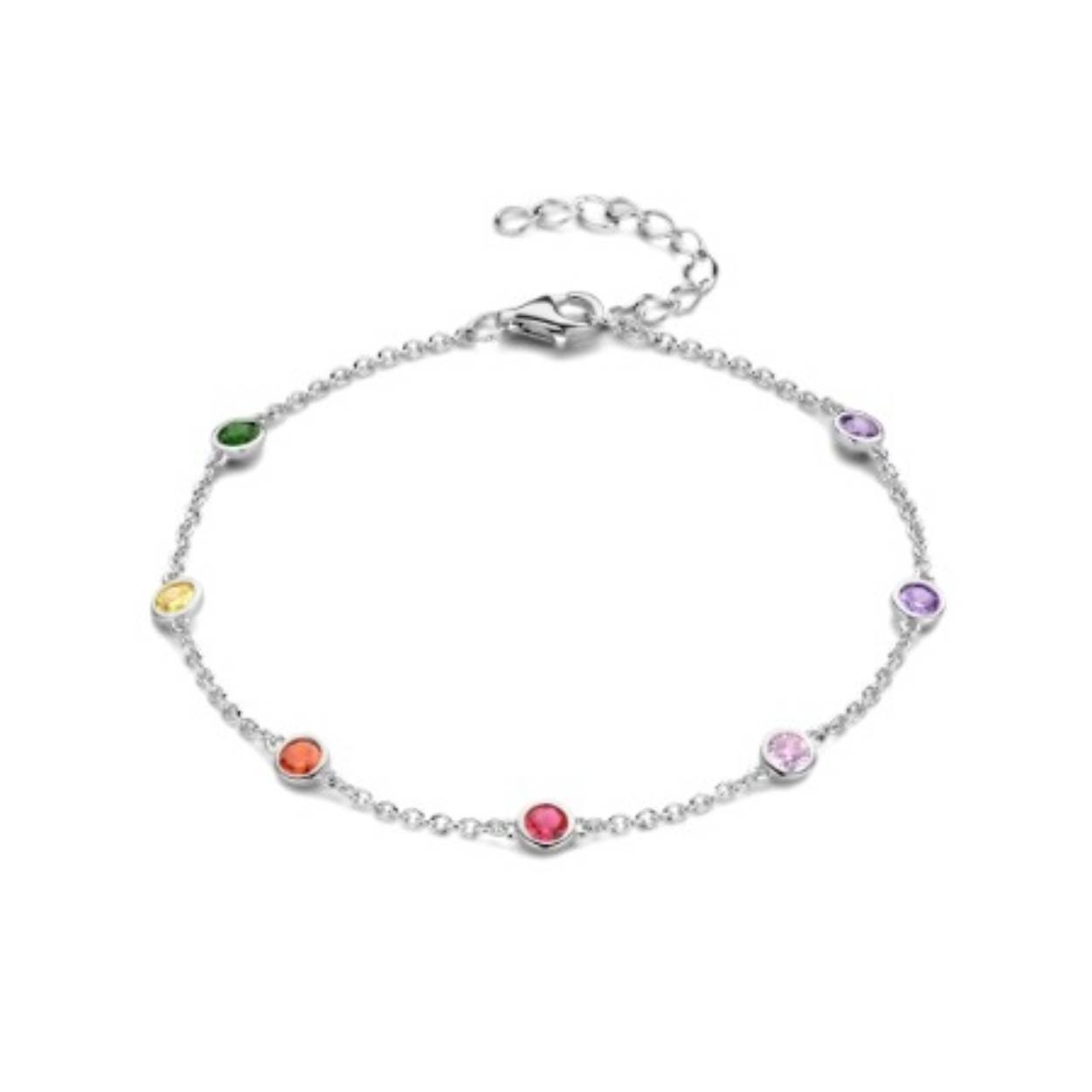 Zilveren armband rosa di luca