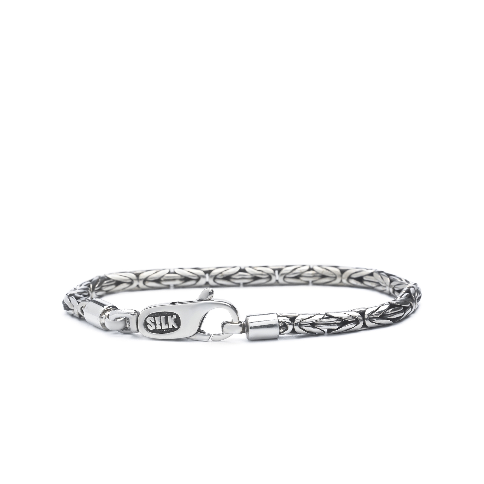 S!lk | zilver | 19cm | koningsscahkel 4mm