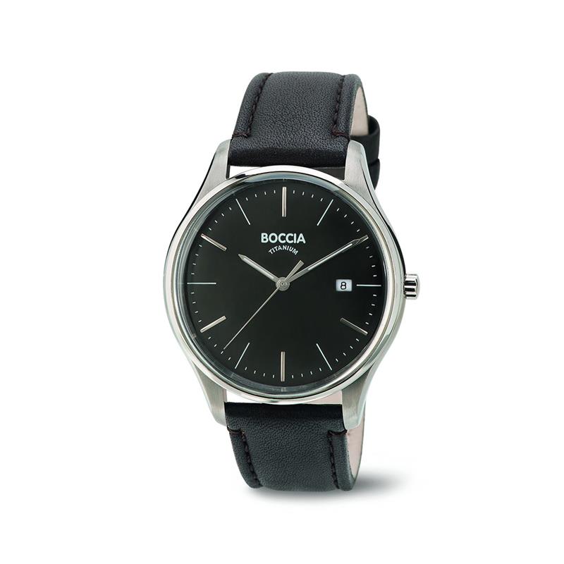 Horloge met bruine band en wijzerplaat