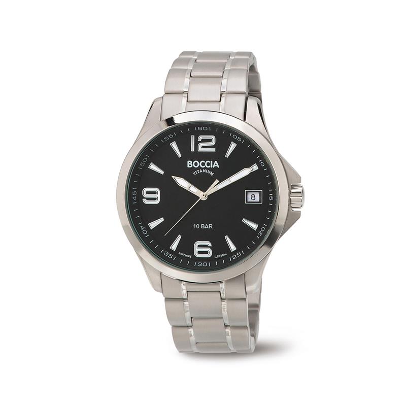 Boccia Horloge 3591-02
10ATM Saffier glas