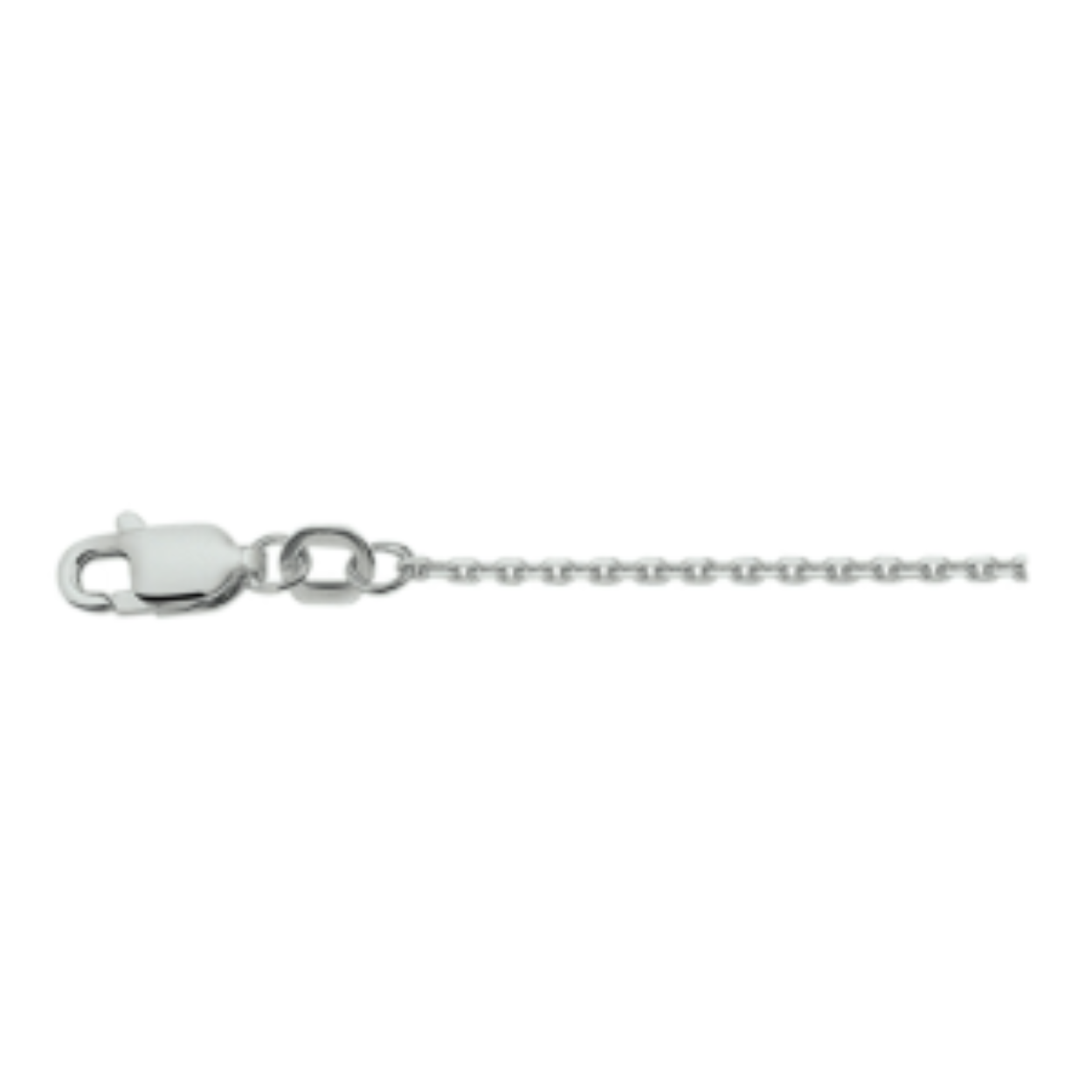 geslepen anker zilver 1,3mm 50cm