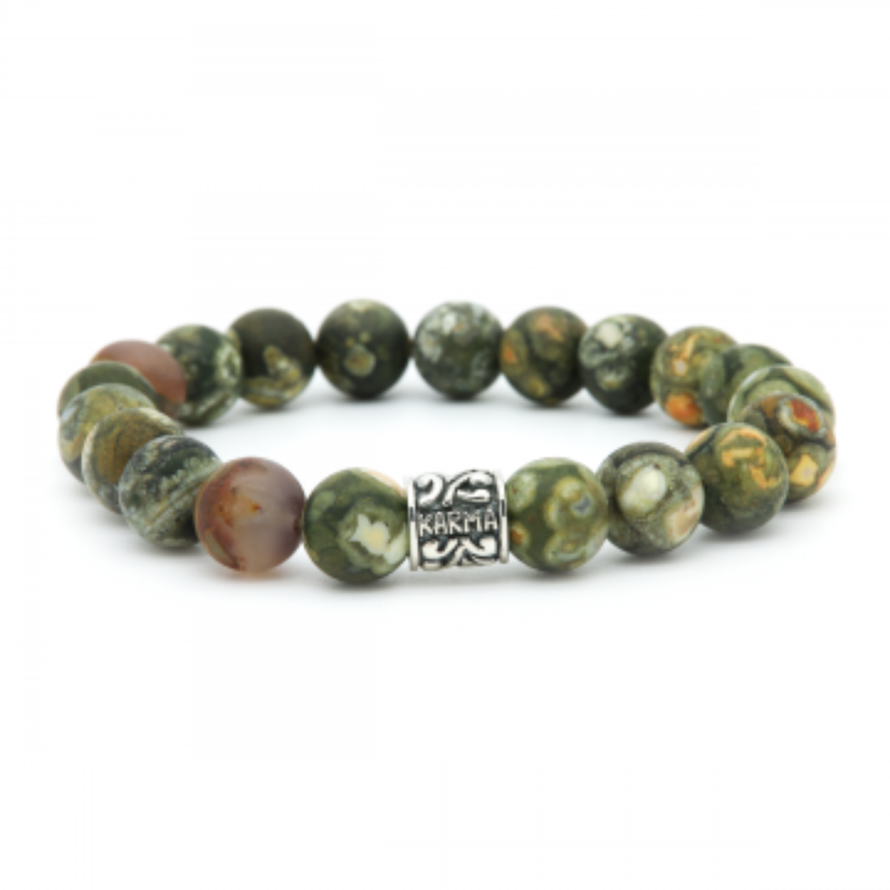 KARMA ARMBAND KAR-96076 Hoe Gaaf zijn deze natuurstenen? Elke steen heeft zijn eigen kleur. Iedere armband is uniek en kan afwijken van de product foto.