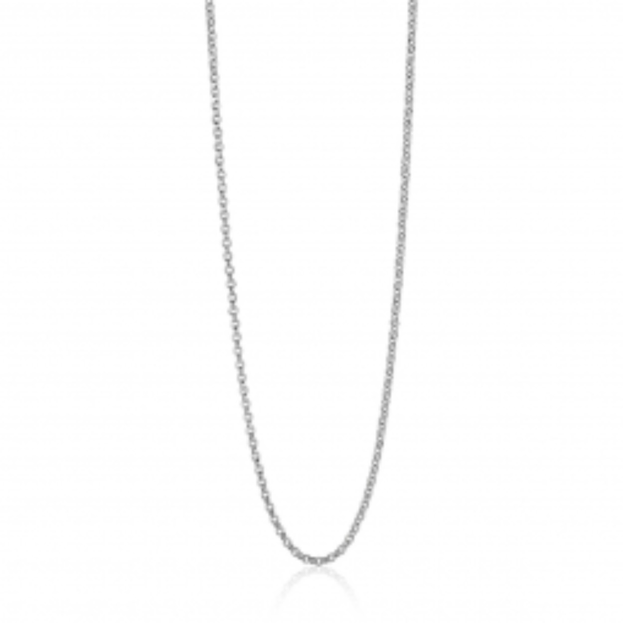 Zinzi collier zilver 42 cm gourmet schakel