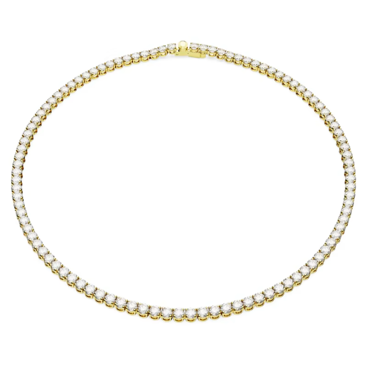 Deze Matrix Tennis-ketting heeft echt een schitterende uitstraling en valt op door de puurheid en elegantie van de stralende heldere stenen en rhodium toplaag. Elke individuele steen past perfect bij de rest, waardoor er een eindeloze glamoureuze look ontstaat die u moeiteloos kunt combineren met uw dagelijkse stijl. Geniet zelf van dit prachtige sieraad of geef het cadeau aan een dierbare.