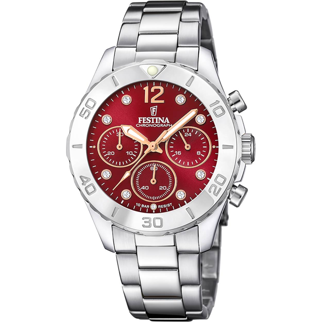 Festina Femme Chrono SS/Red F20603/2