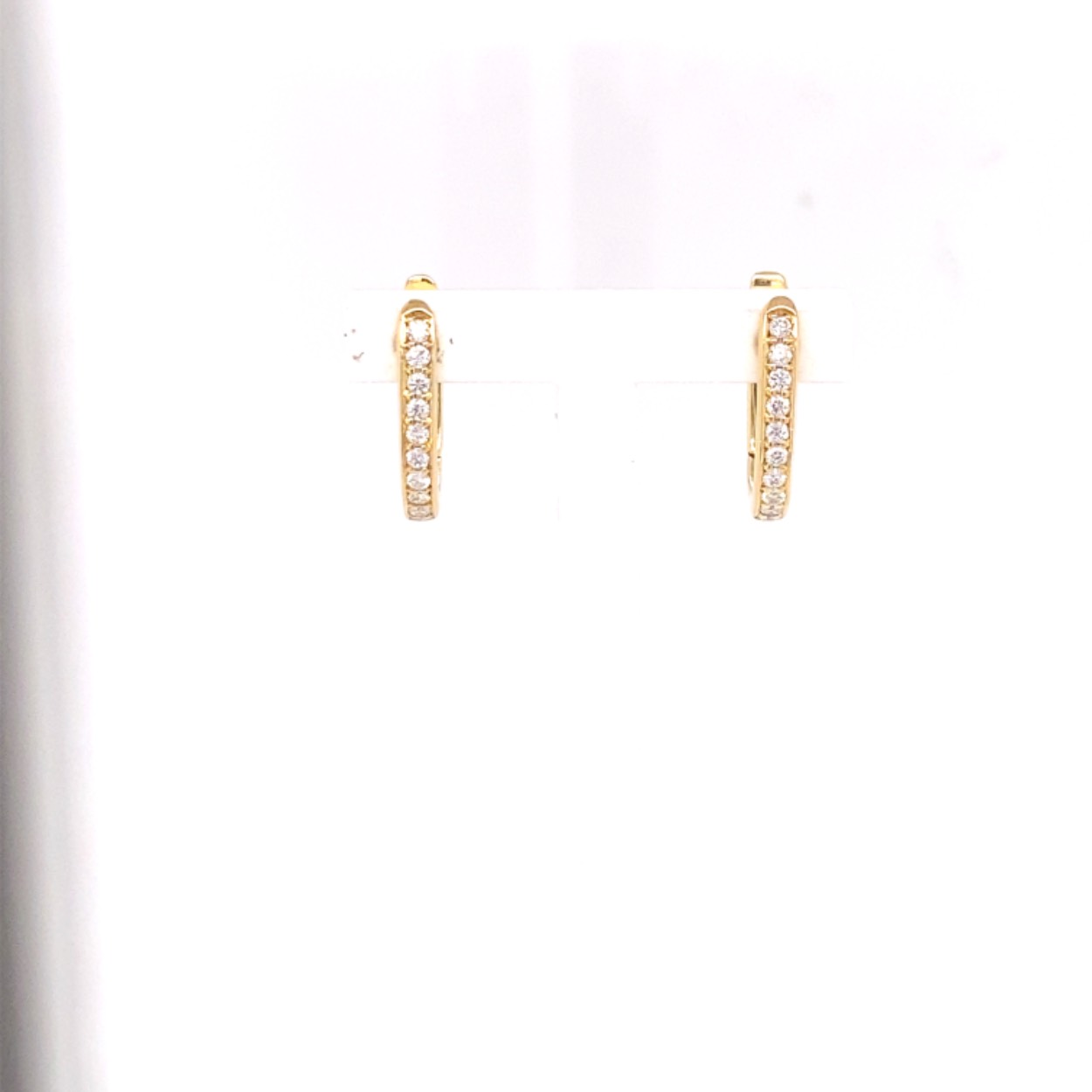 gouden oorringen model lucia met diamant