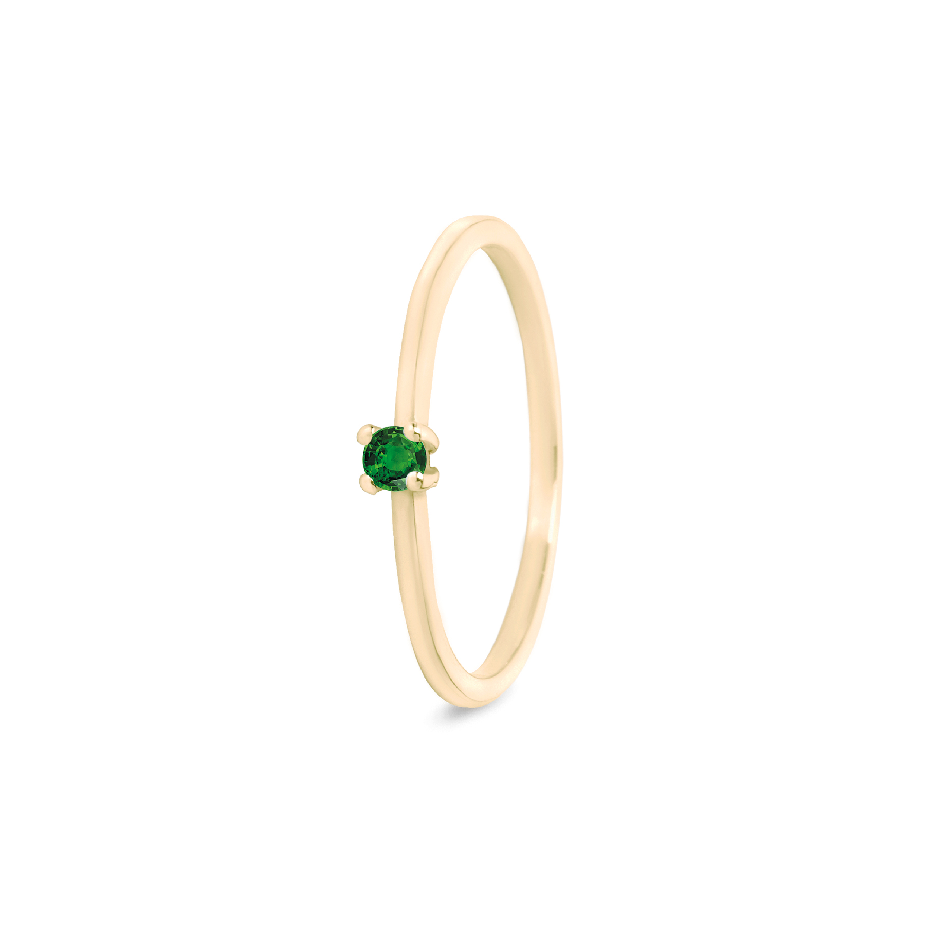Ring Brilliantly Briljant SM 14kts goud met smaragd
