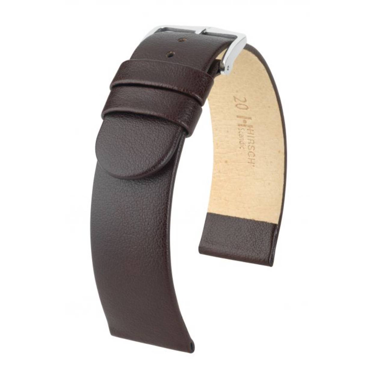 Deze lederen armband uit onze HIRSCH Essential serie, is gemaakt van duurzaam Italiaans kalfsleer met een uitzonderlijk fijn nerfpatroon. Het vlakke design, de afgeronde punt en de ronde functionele gaten maken van deze leren armband een klassieker. Een verdere optische highlight is de mooi gevormde gesp in ons HIRSCH Tradition Design.