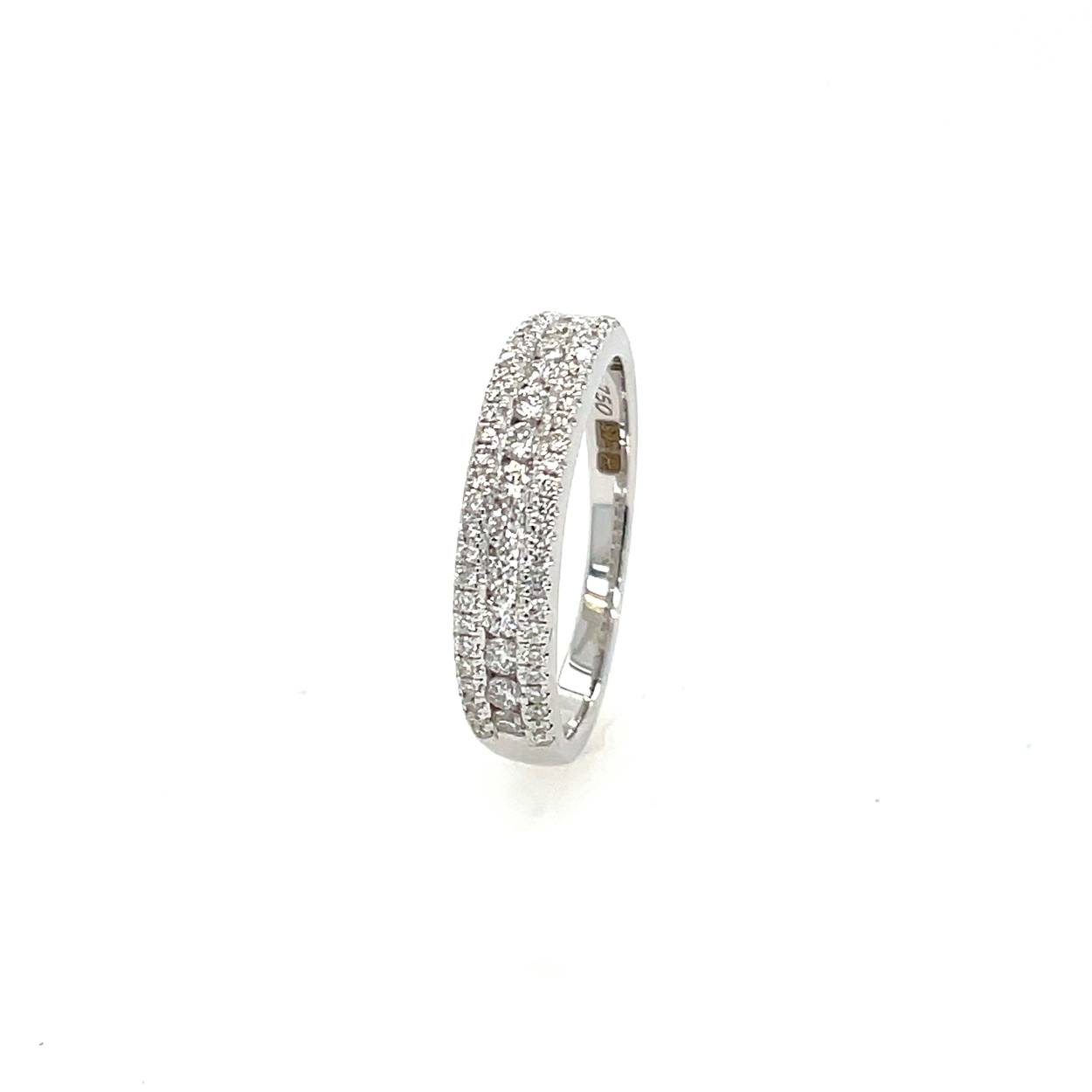 Ring 18kt witgouden briljant