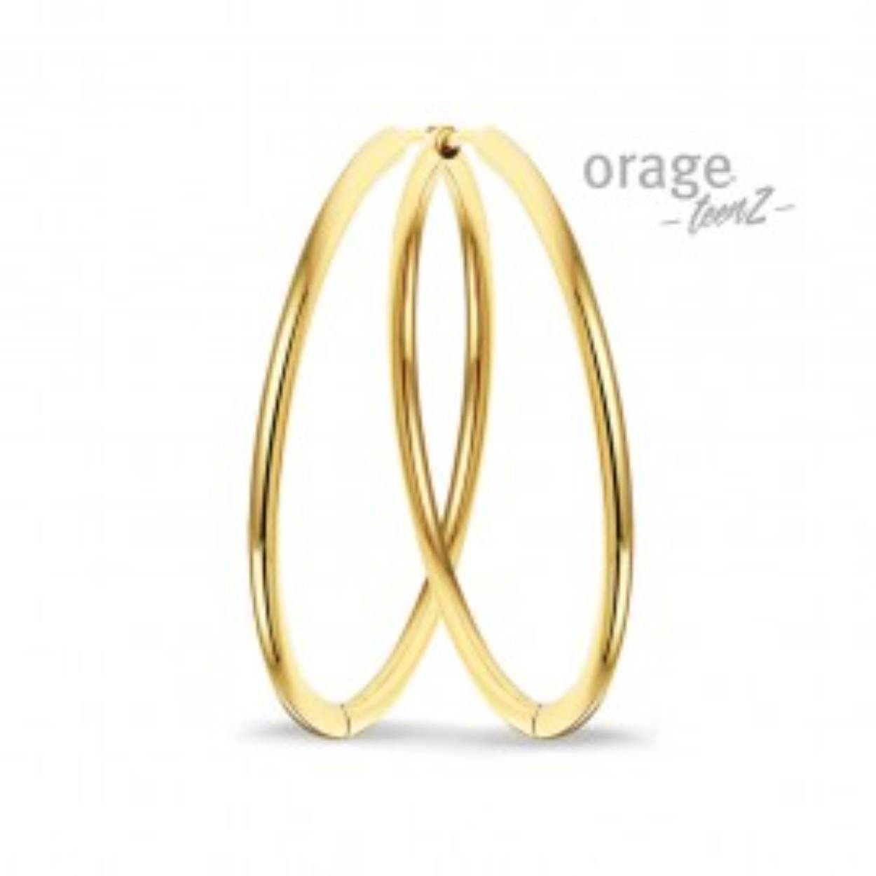 Orage Teenz creolen staal 50mm