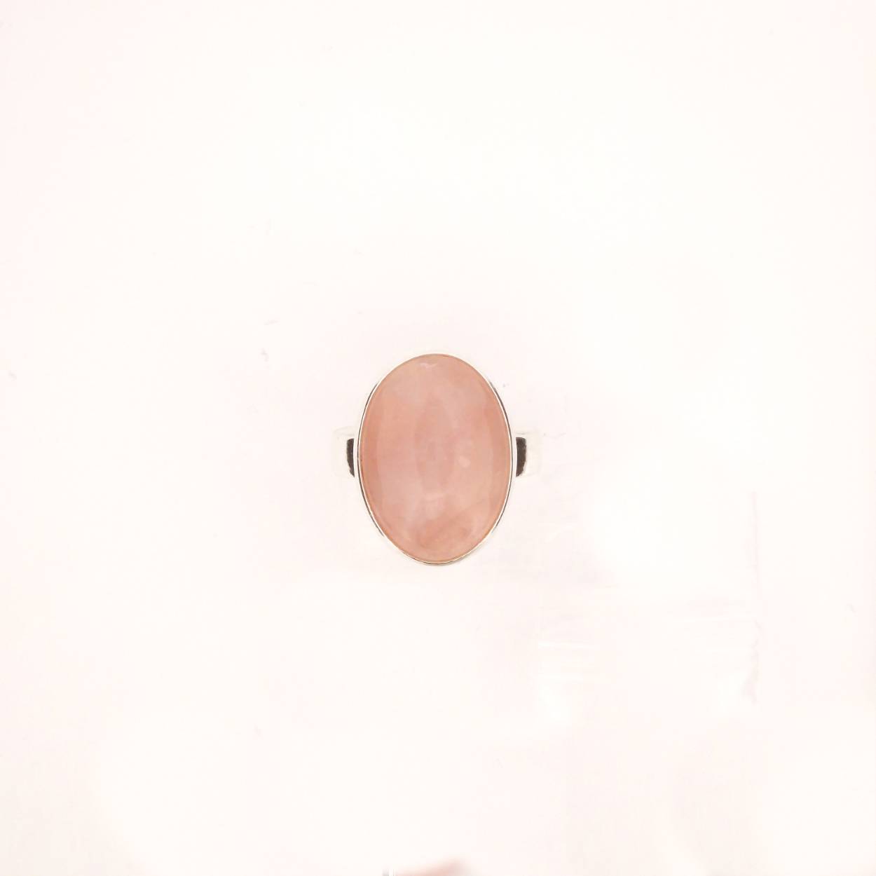 Ring met Rozenkwarts 13x18 
