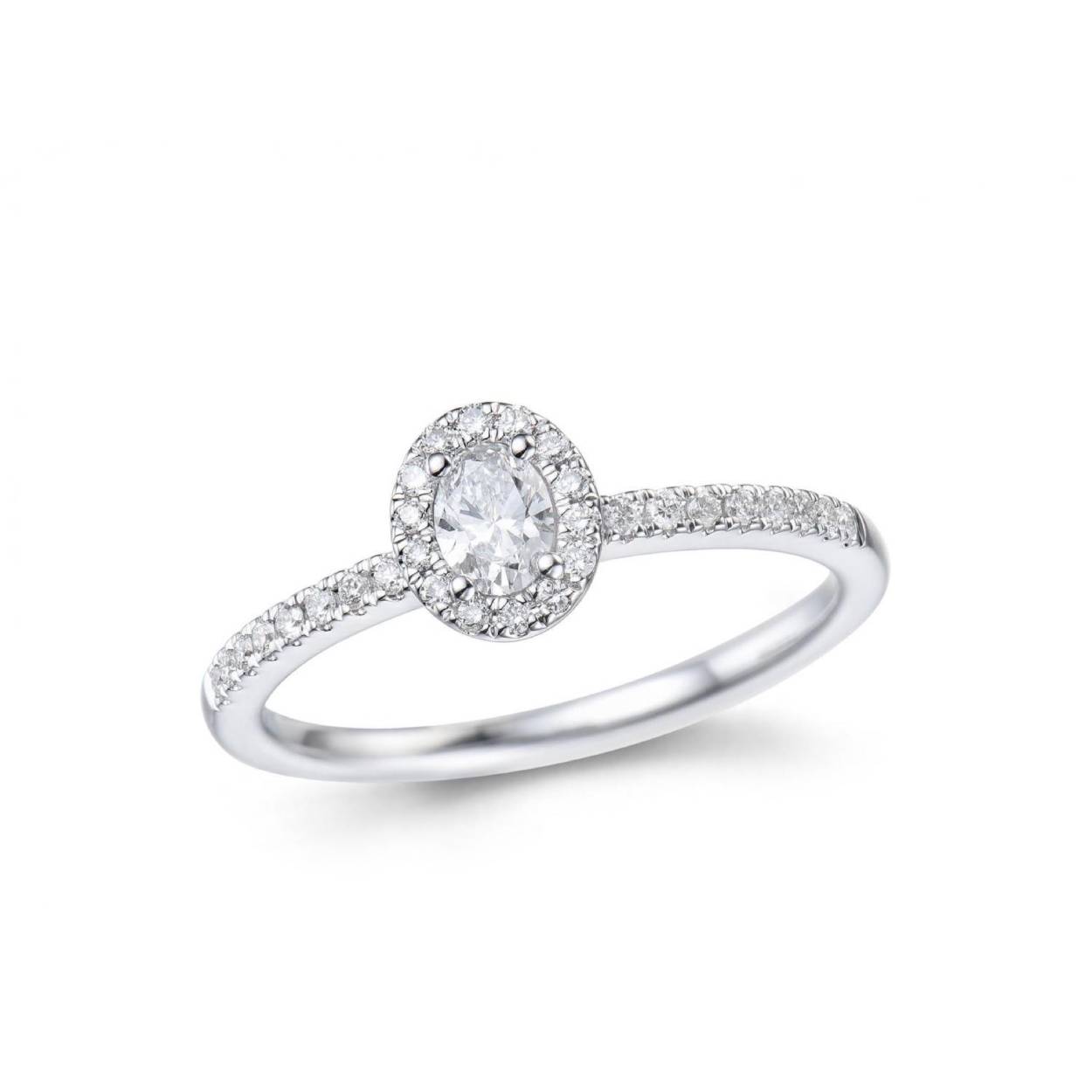 Ring geel goud 18kt met diamanten
